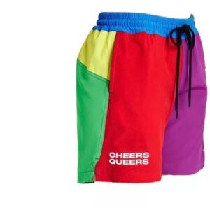 NWT humankind swimming multicolored pride trunk short unisex all sizes
